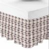 Red Buffalo Plaid Bed Skirt King Size 16 Inch Drop,Adjustable & Elastic Wrap Around Bed Skirts Pleated Luxury Dust Ruffles for Twin Full Queen Cal King Bed,Modern Geometric Abstract Grid Checkered view 2
