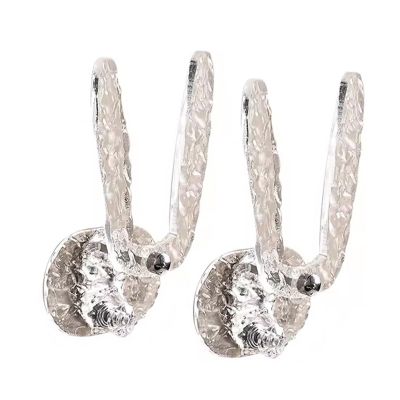 KPHYMOD 2 Pcs Headband Holder Organizer For Girl, Clear Acrylic Bow HolderBracelet Holder And Necklace Display (Color : Silver)
