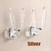 KPHYMOD 2 Pcs Headband Holder Organizer For Girl, Clear Acrylic Bow HolderBracelet Holder And Necklace Display (Color : Silver) view 2