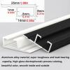 Adhesive Curtain Track, Self Adhesive Ceiling or Wall Curtain Rail Set, Curtain Track Ceiling Mount, Adhesive Curtain Rods, for Windows Cabinet Closet Bathroom Shower Curtain ( Color : Black Back Stic view 4