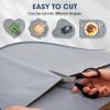 ALIUNI Drawer and Shelf Liner, Non-Slip Kitchen Cabinet Liners Non-Adhesive Thick Strong Grip Waterproof Washable Mats Protect Dresser Shelves Cupboard Bathroom Cabinets, Pure Gray, 18 in X 20 FT view 4
