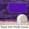 Dssimo Super Fluffy Rug for Bedroom, 6x9 Feet, Modern Shag Purple Area Rugs, Soft and Cozy Plush Large Carpet for Kids, Girls Boys and Teens Decorations for Living Room Dorm Nursery Classroom view 2