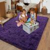 Dssimo Super Fluffy Rug for Bedroom, 6x9 Feet, Modern Shag Purple Area Rugs, Soft and Cozy Plush Large Carpet for Kids, Girls Boys and Teens Decorations for Living Room Dorm Nursery Classroom view 3