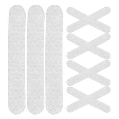 HOLIDYOYO Anti-Skid Hanger Connector Strips 100pcs Silicone Hanger Grips Adhesive for Wood Hangers Sturdy and Practical