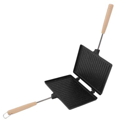 Hand Sandwiches Maker, Multifunctional Double Sided Prevent Stick Hand Toaster Sandwiches Maker for Home Breakfast