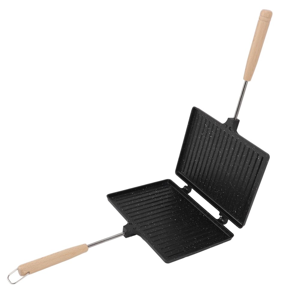 Hand Sandwiches Maker, Multifunctional Double Sided Prevent Stick Hand Toaster Sandwiches Maker for Home Breakfast
