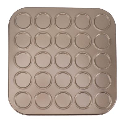 15,25,35Holes Muffin Top Pan Carbon Steel Bakeware Oven Baking Gold Baking Bakeware Muffin Tray Baking Carbon Steel Bakeware Bakeware Set Cupcake Baking Pan for Oven Baking(25 Hole)