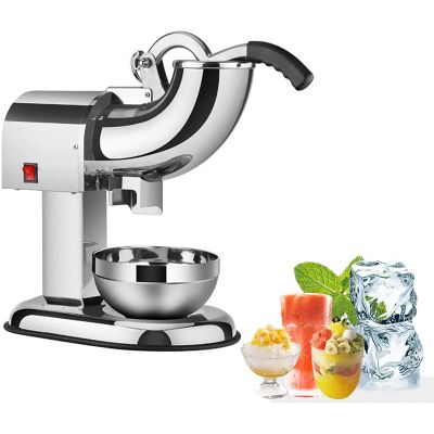LHQYA Ice Shaver, Home Commercial Full-Automatic Ice Chopper Smoothies Machine,Speed 1420r/min and Ice Volume 100kg/hr, for Hot Pot Restaurant, Milk Tea Shop