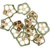STOBOK 12pcs Natural Dried Okra Slices for Crafts Handmade Pressed Vegetable Material for Scrapbooking Phone Case Home Decor Elegant Crafting Supplies view 1