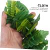 1 Set Green Hawaiian Garland with Lifelike Leaves Headband Necklace & Bracelets for Luau Party Beach Events & Summer Celebrations view 2