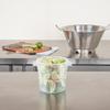Restaurantware-Met Lux 1 Quart Food Storage Containers, 10 Translucent Storage Containers - Lids Sold Separately, Red Volume Markers, Dishwashable Containers, Side Handles, For Storing Foods view 2