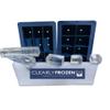ClearlyFrozen High Capacity Clear Ice Tray/Maker With Molds For Ten 2" Crystal Clear Artisanal Ice Cubes and Six Crystal Clear Artisanal 1.3" x 1.3" x 5" Collins Ice Spears. view 1