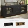 Signature Design by Ashley Galliden Urban 2-Drawer 80" TV Stand for TVs up to 91" with Adjustable Shelves, Cabinets, Cord Openings, Black view 4