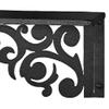 Touch of Class Noble Scrolls Metal Wall Shelf | Black | Scrolling Designs | Display Shelves for Bedroom, Living Room, Bathroom, Entryway, Office, Hallway view 3