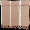 Buldan Luxury Trukish ARINNA PESHTEMAL Beach and Bath Towel 70% Cotton / 30% Linen 90x170cm Super Absorbent Light Cover-Up and Decorative Accent (Nutshell) view 1