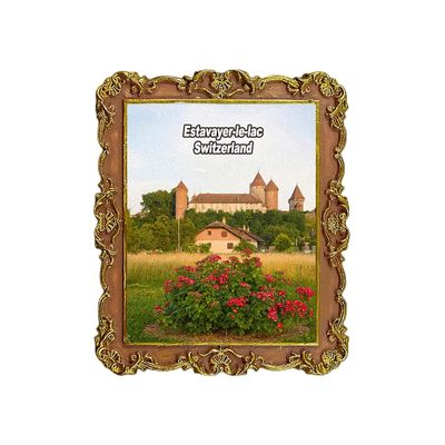 Estavayer-le-lac Switzerland Refrigerator Magnet Travel 3D Souvenir Fridge Decoration Magnetic Sticker Craft Collection