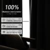 100% Blackout Curtains 144 inches Long White Linen Curtains & Drapes for Bedroom, 2 Panels Set Back Tab Living Room Darkening Full Black Out Window Curtain Panels Rod Pocket, 12 FT Ivory White view 2