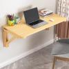 Gaommini Fold-Down Workbench Computer Table, Folding Foldable Breakfast Dining Bar Table, Wood Wall Mounted Drop-Leaf Table for Laundry Room Home Office Kitchen Bathroom (Size : L50xW30cm/L20xW12in) view 1