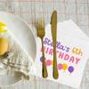 Luxury Personalized Pack 15pcs Birthday Napkins for Happy Birthday Party Supplies, Kids Birthday Party, Birthday Napkins Kids, First Birthday Napkins, Luncheon Paper Napkins Disposable for Kids 4 view 4