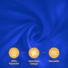 BRILLMAX 8 Pack Royal Blue Round Tablecloths 90 Inch for 60 Tables - 150 GSM Polyester Fabric, 15" Standard Drop, Water, Stain & Wrinkle Resistant Cloth Cover for Wedding Reception Banquet Dining view 2