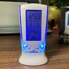COKYIS Multifunction Calendar Temperature Digital Alarm Clock with Blue Back Light Electronic Calendar Thermometer Led Clock with Time view 3