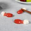 EDCWDTYYEC Chopstick Holder 4 Pieces of Small Fish Ceramic Chopstick Rest Chopsticks Pillows Tableware Accessories Racks (Color : Dark Blue) view 2