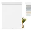 BERISSA Blackout Roller Shades for Windows Cordless with Cassette Valance, Striped Jacquard Fabric Roller Window Blinds UV Protection Thermal Insulation for Bedroom Home Office, White,71" W x 52" H view 1