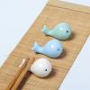 EDCWDTYYEC Chopstick Holder 6 Pieces of Ceramic Dolphin Chopstick Rest Cartoon Chopsticks Chopsticks Pillow Chopstick Rest Racks (Color : Green) view 3