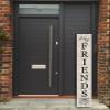 Easter Porch Sign Hey Friends Large Welcome Signs for front door 8X48Inch Vertical Leaner Farmhouse Outside Rustic Large Welcome Sign Home Decorations view 3