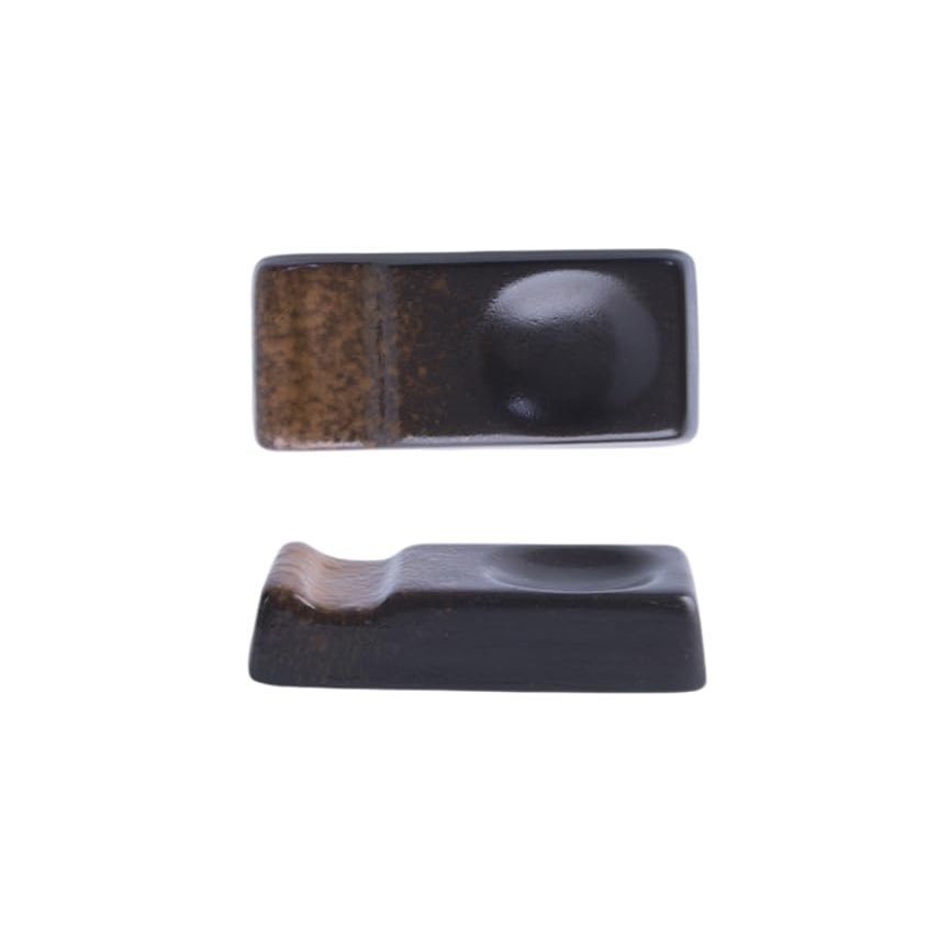 EDCWDTYYEC Chopstick Holder 2 Pieces of Square Chopstick Rest Small Tray for Chopsticks Pillow Restaurant Household Chopstick Rest Racks (Color : and)
