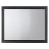 BOWERY HILL Contemporary Composite Wood Mirror in Black Finish view 1