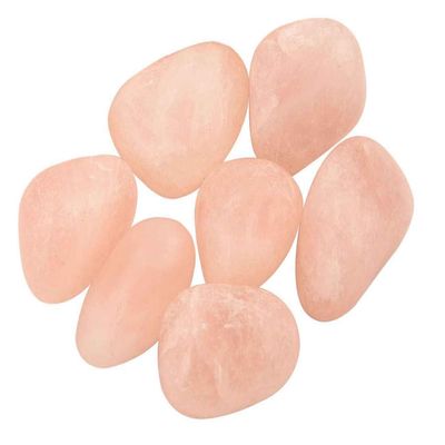 Blessfull Healing 1/2(Half) Bulk Natural Rose Quartz Tumbled Stones Polished Crystals