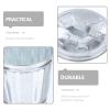 Ciieeo 2pcs Galvanized Iron Trash Can Lid Storage Small Desk Top Trash Bucket Countertop Garbage Holder Office view 3