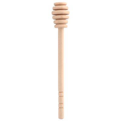 FLEXMAN 50Pcs Honey Dipper Sticks, Wooden Honey Mixing Stirrer, Honey Stirrer Stick for Honey, Syrup, Molasses or Viscous Liquid, Wedding Party Gift (Take Honey King Slotting 16CM)