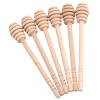 FLEXMAN 50Pcs Honey Dipper Sticks, Wooden Honey Mixing Stirrer, Honey Stirrer Stick for Honey, Syrup, Molasses or Viscous Liquid, Wedding Party Gift (Take Honey King Slotting 16CM) view 3