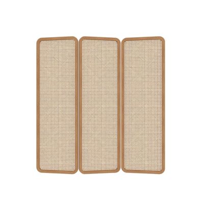 LVLDAWA Folding Room Divider, Freestanding Rattan Wall Room Divider, Portable Office Privacy Screens for Office, Bedroom, Studio Dorm Various Border Colors Available
