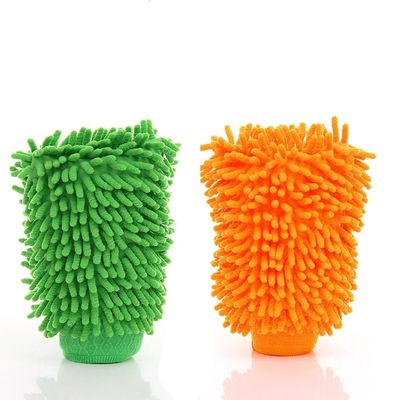 HomeLoft Basics 1/2/6Pcs Microfiber Car Wash Gloves Chenille Car Mitt Cleaning Tool Car Detailing Thick Car Care Detailing Brushes Washer Sponge Mix 2Pcs