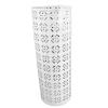 Heayzoki Umbrella Stand, Umbrella Holder for Entryway, Round Proof Hollow Metal Umbrella Holder Bin for Home Entryway (White) view 1