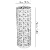 Heayzoki Umbrella Stand, Umbrella Holder for Entryway, Round Proof Hollow Metal Umbrella Holder Bin for Home Entryway (White) view 2