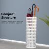 Heayzoki Umbrella Stand, Umbrella Holder for Entryway, Round Proof Hollow Metal Umbrella Holder Bin for Home Entryway (White) view 4