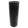 Heayzoki Umbrella Stand, Umbrella Holder for Entryway, Round Proof Hollow Metal Umbrella Holder Bin for Home Entryway (Black) view 1