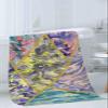 3 Piece Bath Towel Set, Modern Marble Towels Set for Bathroom Soft Bath Shower Towels Absorbent Bathroom Towels Set ( 1 Bath Towel, 1 Hand Towel, 1 Washcloth ) Abstract Geometric Art Multi-Color view 3