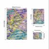 3 Piece Bath Towel Set, Modern Marble Towels Set for Bathroom Soft Bath Shower Towels Absorbent Bathroom Towels Set ( 1 Bath Towel, 1 Hand Towel, 1 Washcloth ) Abstract Geometric Art Multi-Color view 4