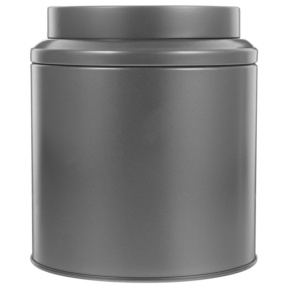 Cabilock Airtight Tea Storage Jar Lid Tinplate Container for Loose Tea Sugar Coffee Elegant and Design for Kitchen Travel Box
