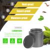 Cabilock Airtight Tea Storage Jar Lid Tinplate Container for Loose Tea Sugar Coffee Elegant and Design for Kitchen Travel Box view 3