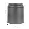 Cabilock Airtight Tea Storage Jar Lid Tinplate Container for Loose Tea Sugar Coffee Elegant and Design for Kitchen Travel Box view 4