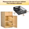 ALANSON 4 Pack Pull Out Cabinet Organizer, Pull out drawers for cabinets with EVA Adhesive Tape, Heavy Duty Sliding Kitchen Organizers and Storage, Suitable for Pantry, Bathroom, Bedroom view 3