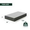 Zinus 9 Inch WonderBox(TM) Smart Box Spring, Grey, Twin view 3