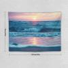 ZhiRain Blue Ocean Beach Sea Tapestry Wall Hanging Sunset Shore Australian Beach Sea Tapestries Home Decor for Living Room Bedroom Apartment Farmhouse Dorm 30"x40" view 2