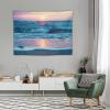 ZhiRain Blue Ocean Beach Sea Tapestry Wall Hanging Sunset Shore Australian Beach Sea Tapestries Home Decor for Living Room Bedroom Apartment Farmhouse Dorm 30"x40" view 4